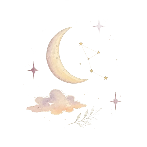 Starlit sky illustration