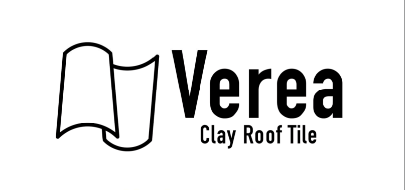 Verea Clay Roof Tile Logo with Stylish Black and White Design