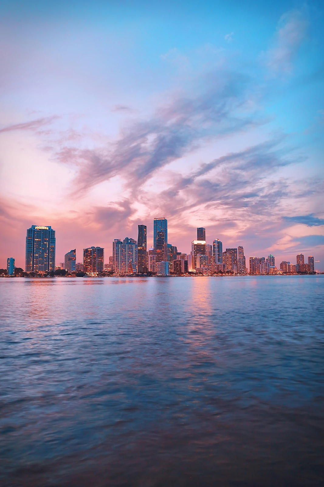 Miami skyline from the Rickenbacker Causeway