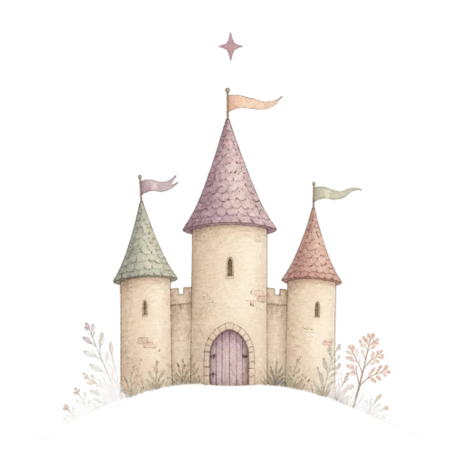 Castle kingdom illustration