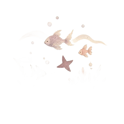 Deep blue sea illustration